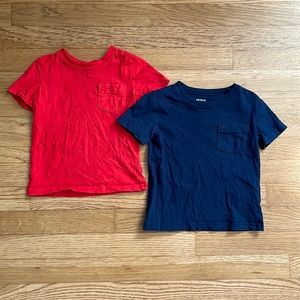 Two basic toddler boy t shirts